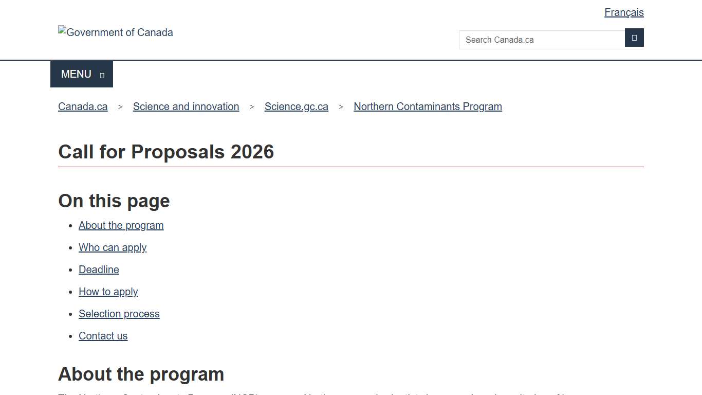 Call for Proposals 2026